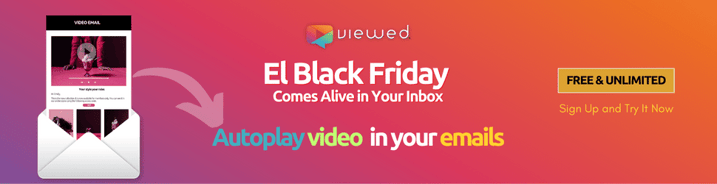 video email for black friday
