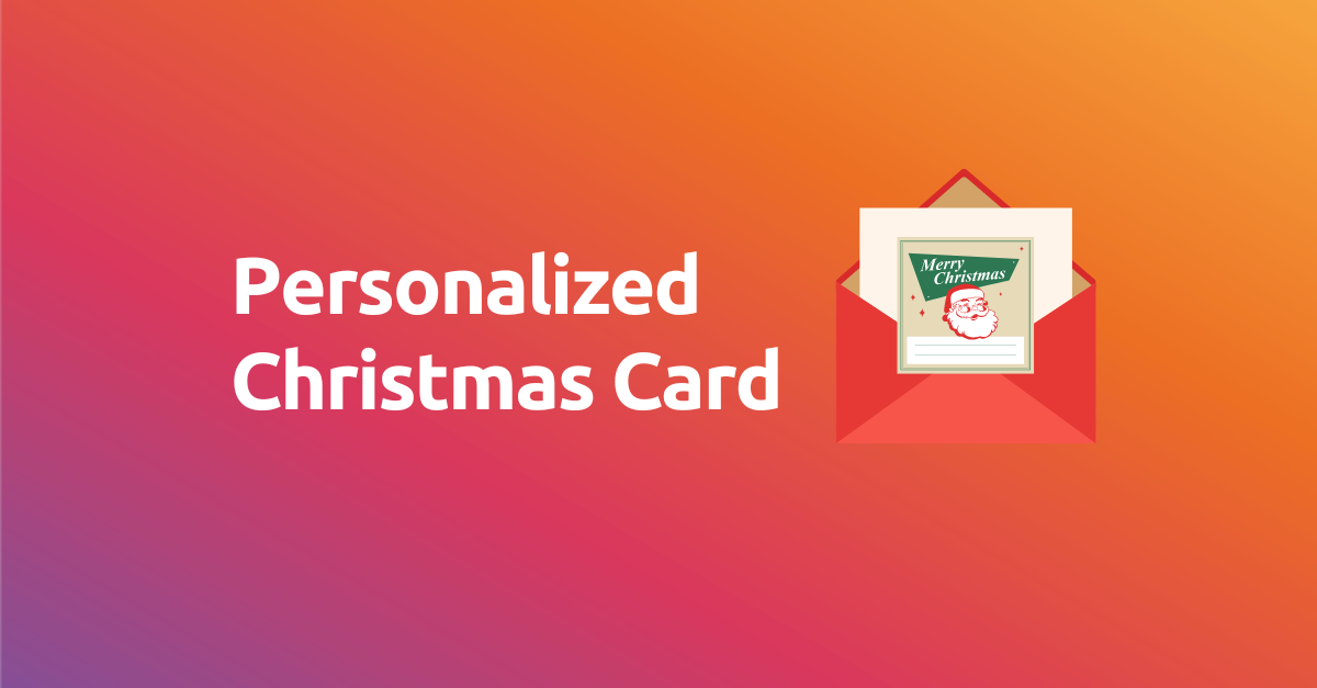 Personalized Christmas Card 