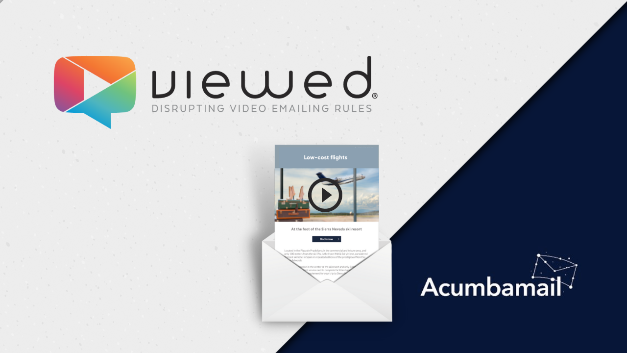 Email Marketing with autoplay video using Acumbamail