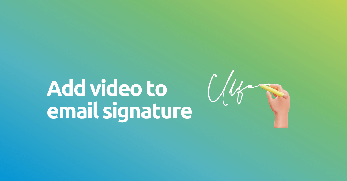 add video to email signature